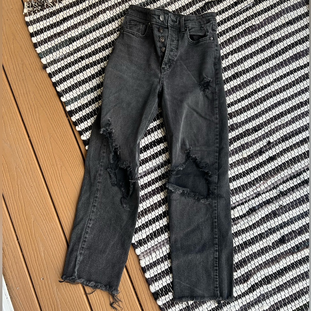 distressed jeans